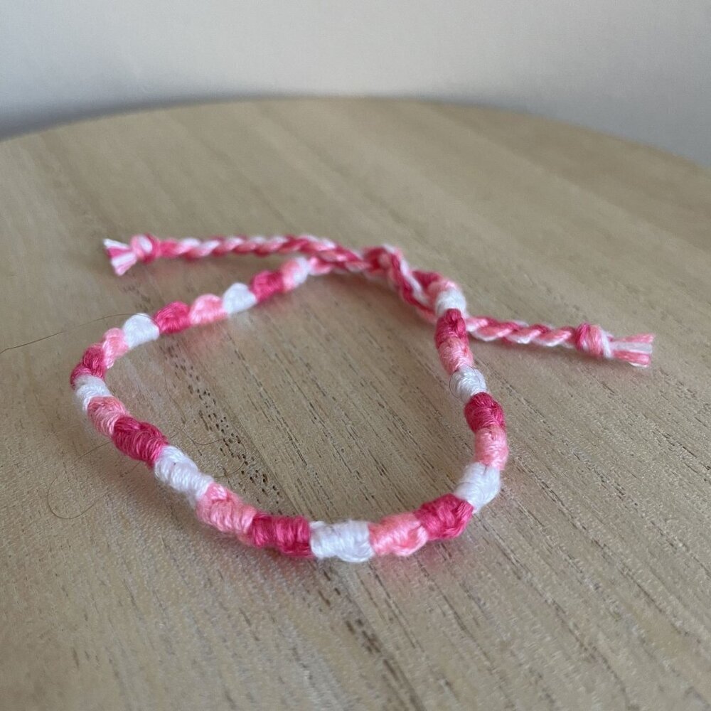 Celestina Bracelet, anklet, trendy, comfortable, tie, embroidery thread, woven,